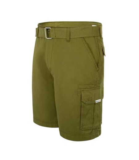 Short À Poches Motif/style Délavé Homme Kaki SoulCal