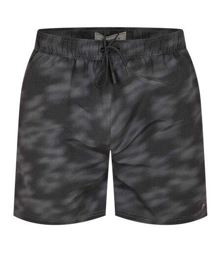 Mens Blurred Floral Regular Swim Shorts Black Jack Wills
