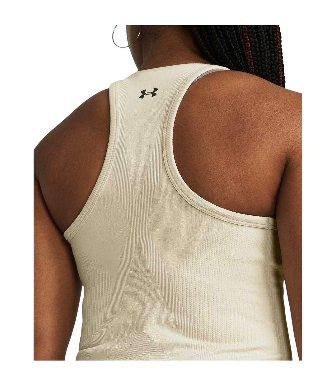 Womens/ladies Y Slim Tank Top Brown Under Armour-4