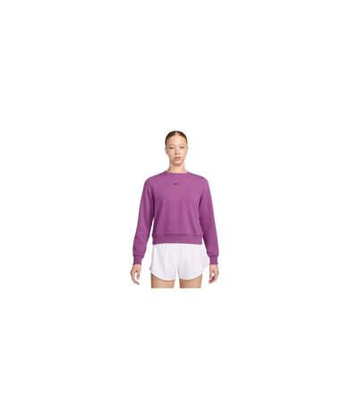 Womens/ladies Swoosh Logo Sweatshirt Fuchsia Nike