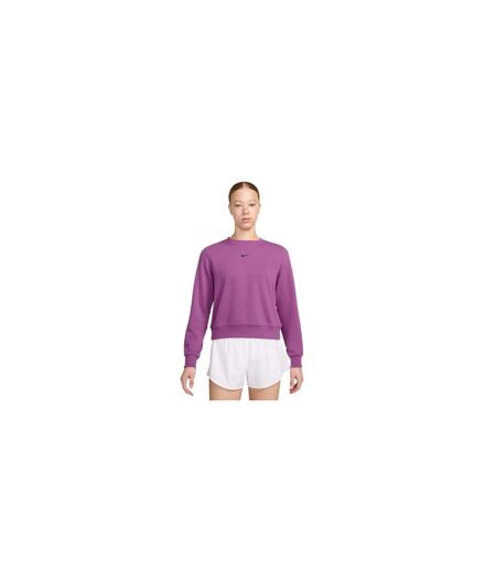 Womens/ladies Swoosh Logo Sweatshirt Fuchsia Nike