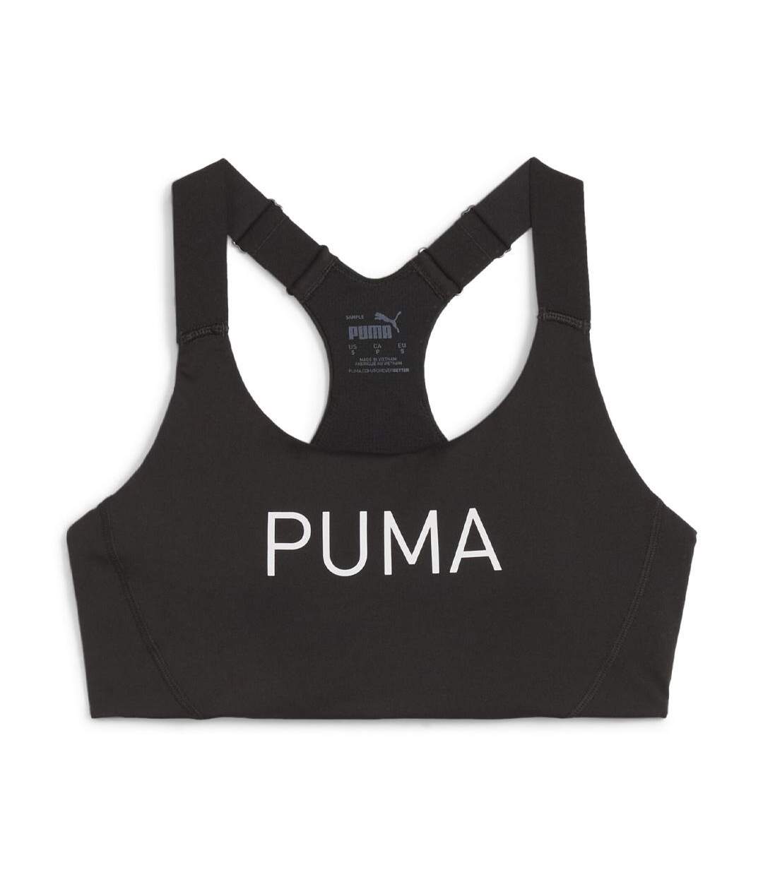 Brassière noire/blanche femme puma 4keepss-1