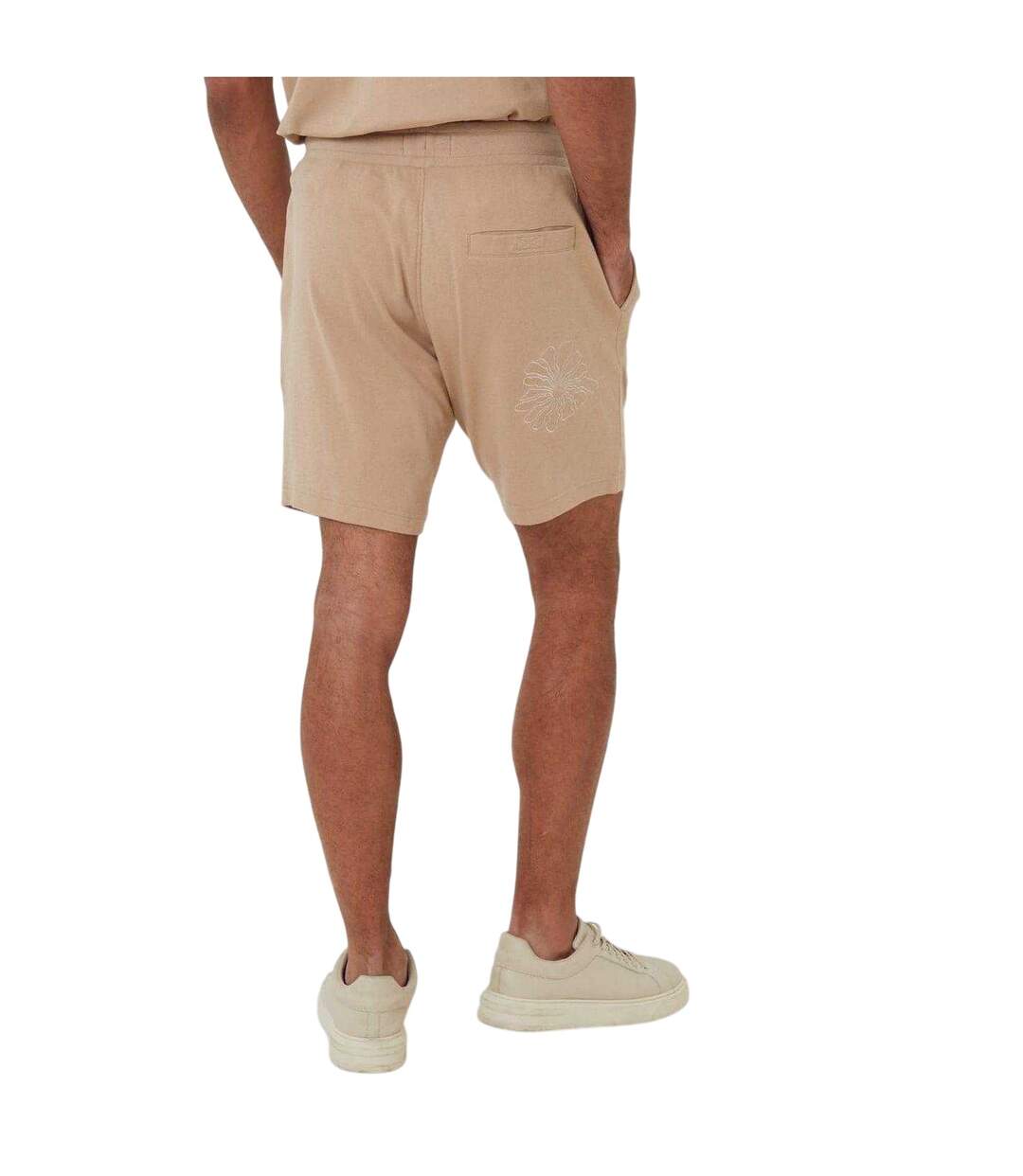 Short Motif/style Floral Ardsley Homme Beige Gris Threadbare-3