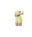 Womens/ladies Opaque Mini Shorts Lime Green USA Pro-1