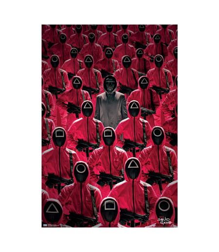 Squid Game Poster (Red/Black) (One Size) - UTSG21149