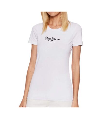 T-shirt Blanc Femme Pepe Jeans New Virginia - L