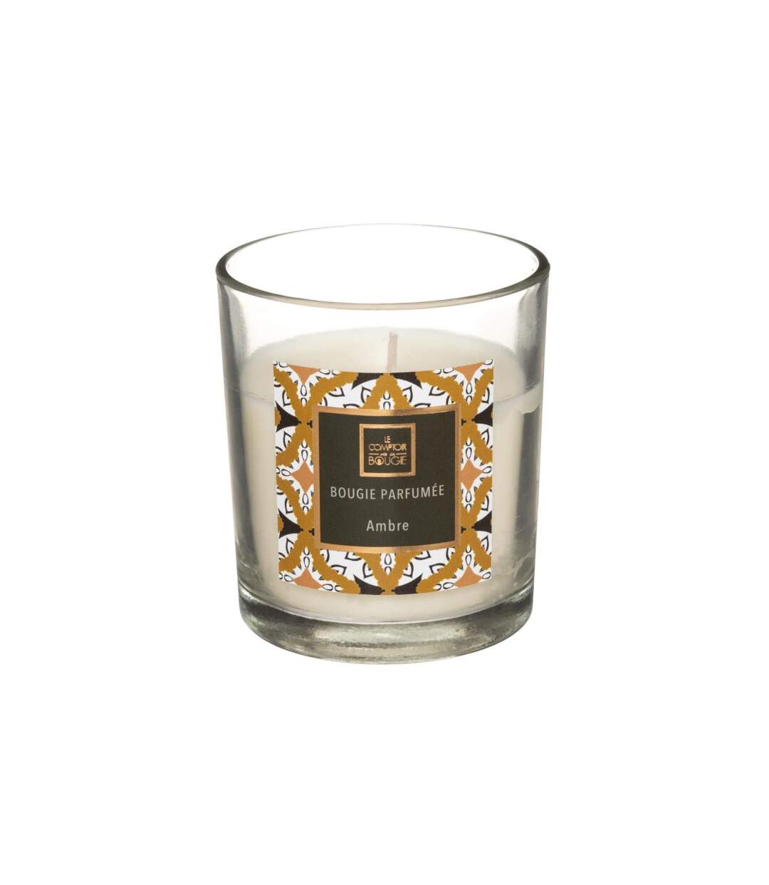 Bougie Parfumée en Verre Neda 8cm Ambre-1