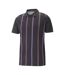Polo noir/bleu/rouge à rayures homme puma striped - l-1