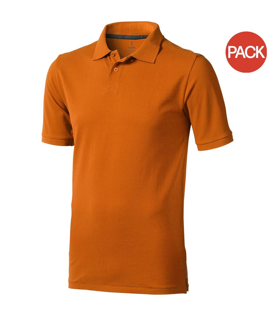 Paquet De 2  Polos Manches Courtes Calgary Homme Orange Elevate Elevate