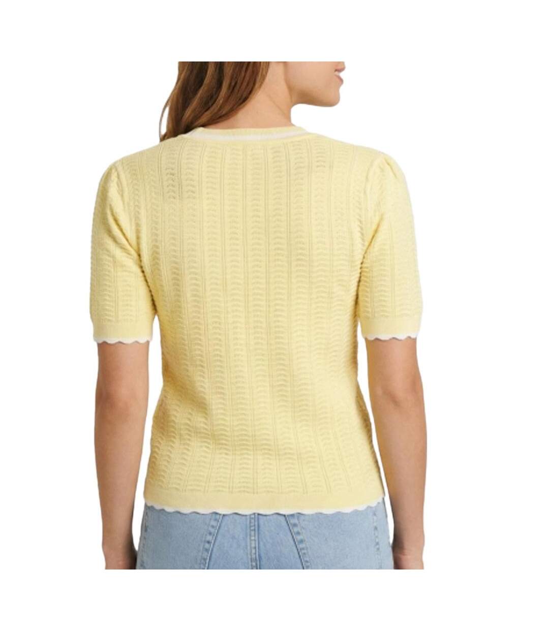 Pull jaune femme morgan mseoul-2
