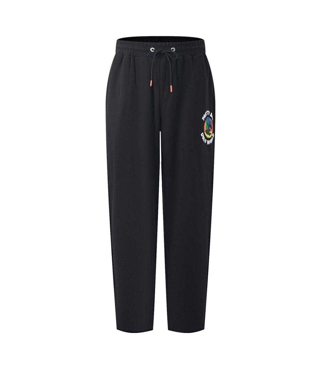 Mens Joggers Black Pretty Boy Ugly World-1