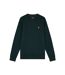 Mens crew neck long-sleeved sweatshirt dark green Lyle & Scott