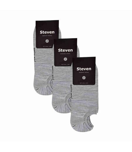 Steven - 3 Paires Homme Chaussettes Merino Basses | Chaussettes Laine Courtes