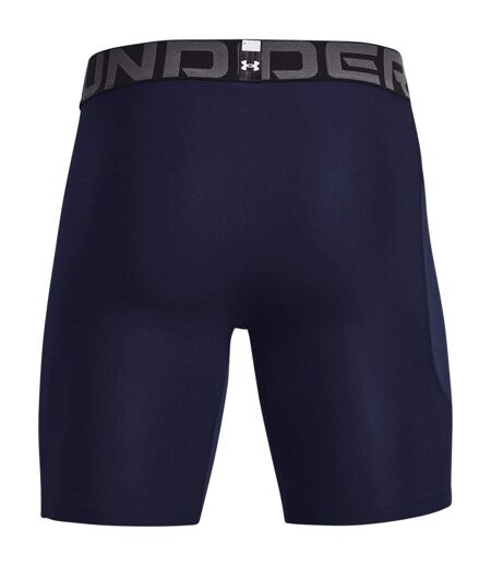 Short De Compression Heatgear Homme Bleu Marine Blanc Under Armour