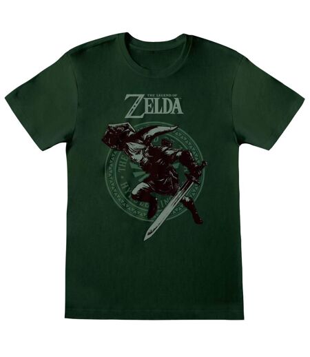 Legend Of Zelda Mens Link Pose T-Shirt (Green) - UTHE1058