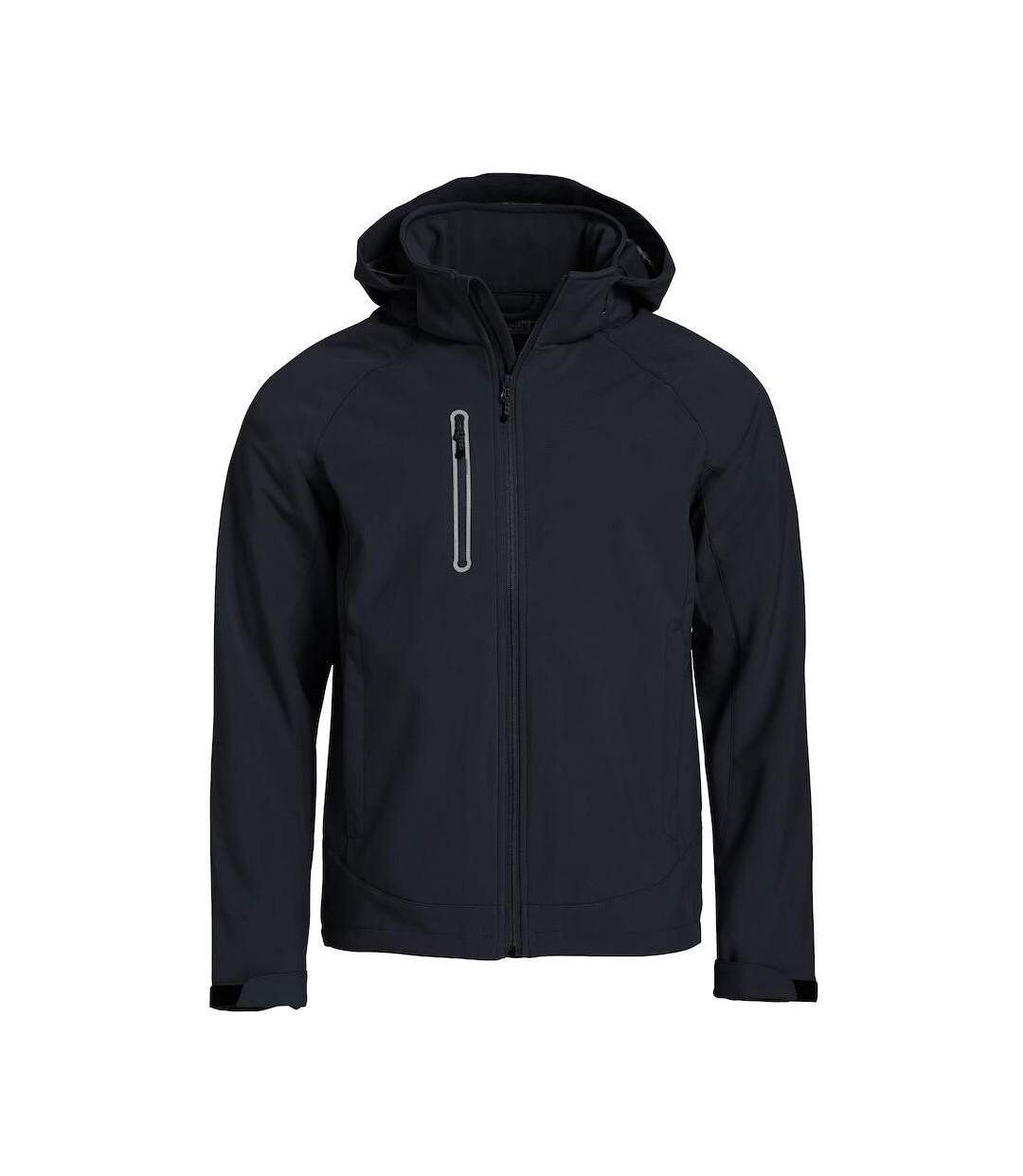Mens Milford Soft Shell Jacket Black Clique-1