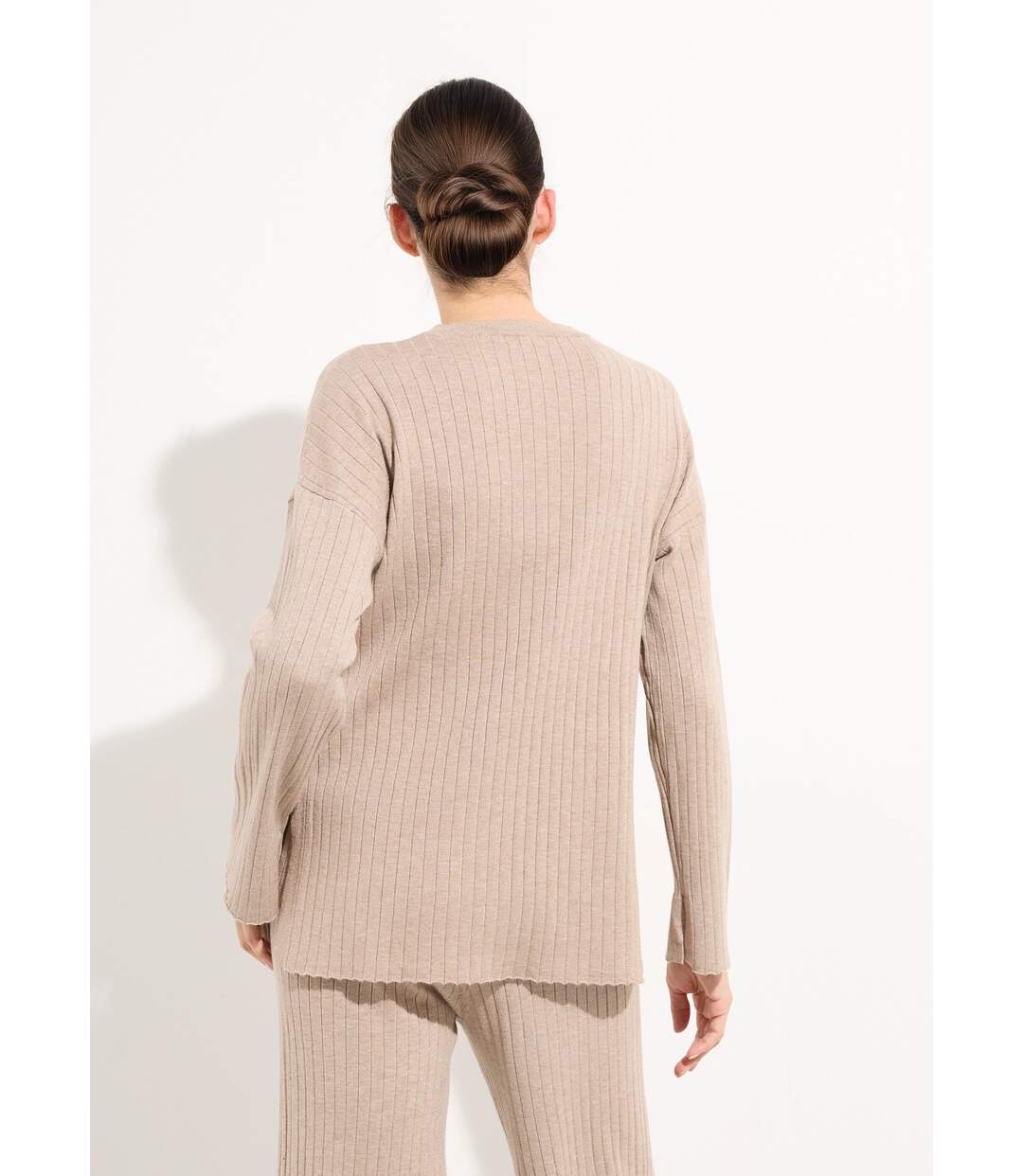 Pull confort avec maille cotes plates-2