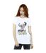 Disney Womens/Ladies Lilo And Stitch Ohana Graffiti Cotton Boyfriend T-Shirt (Blanc) - UTBI30298-2