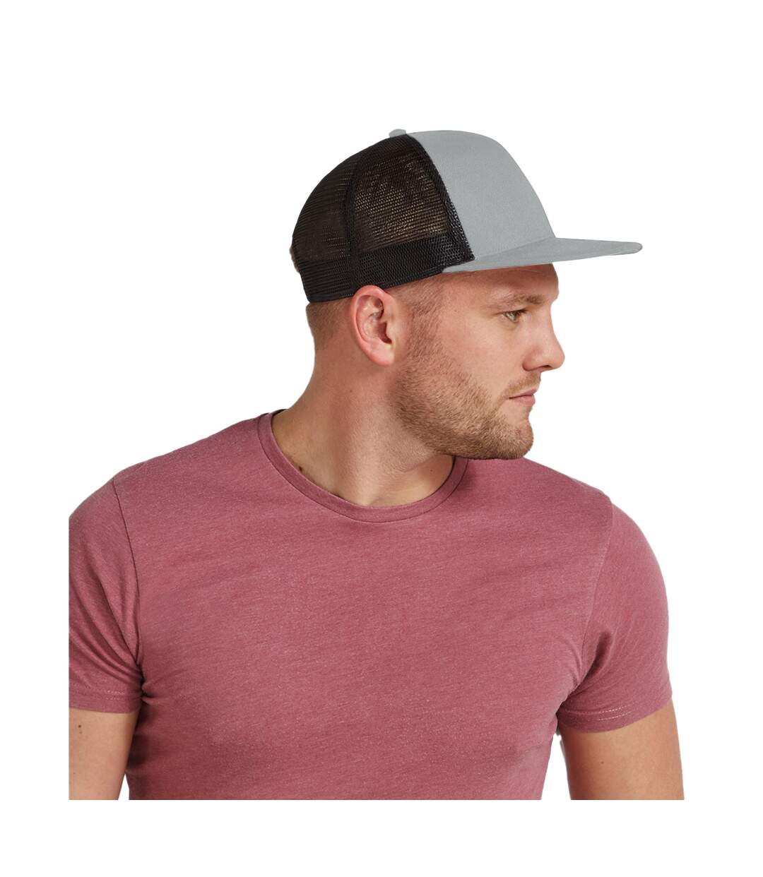 Casquette trucker adulte gris / noir Beechfield-2