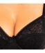 Feminine bra with underwire and lace cups D08G6 for women offers a natural and light look for all day-2