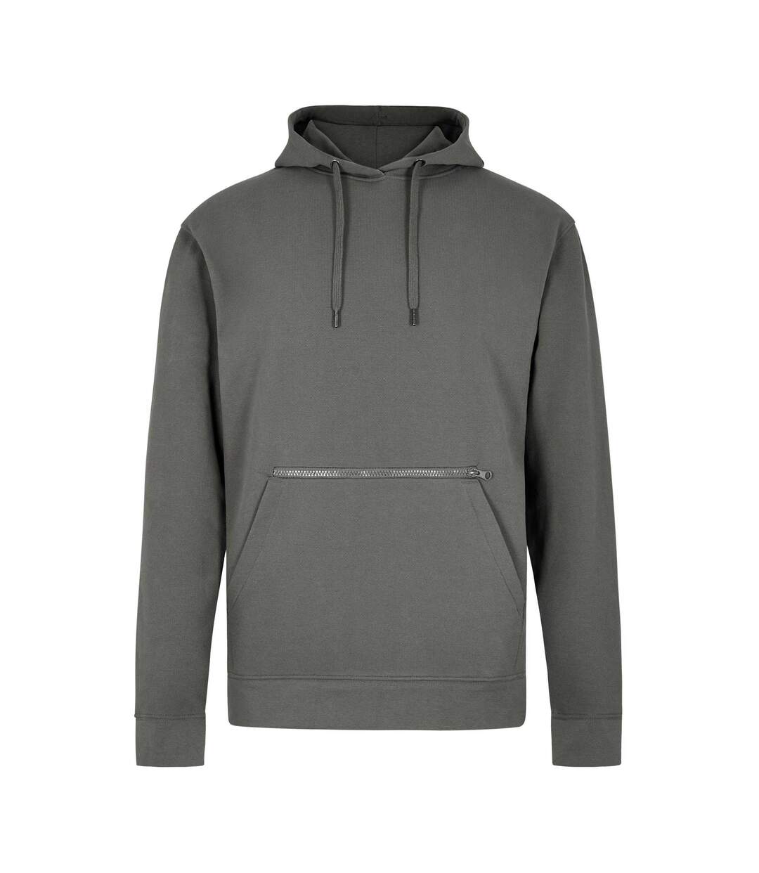 Unisex Adult Pique Regular Hoodie Dark Grey Kustom Kit-1