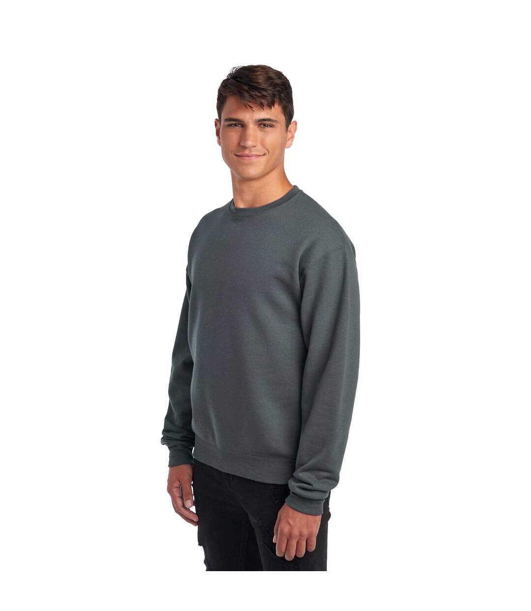 Unisex Adult Nublend Sweatshirt Charcoal Grey Jerzees-1