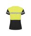 Womens/ladies Progression Hi-vis T-shirt Black Yellow Projob-2