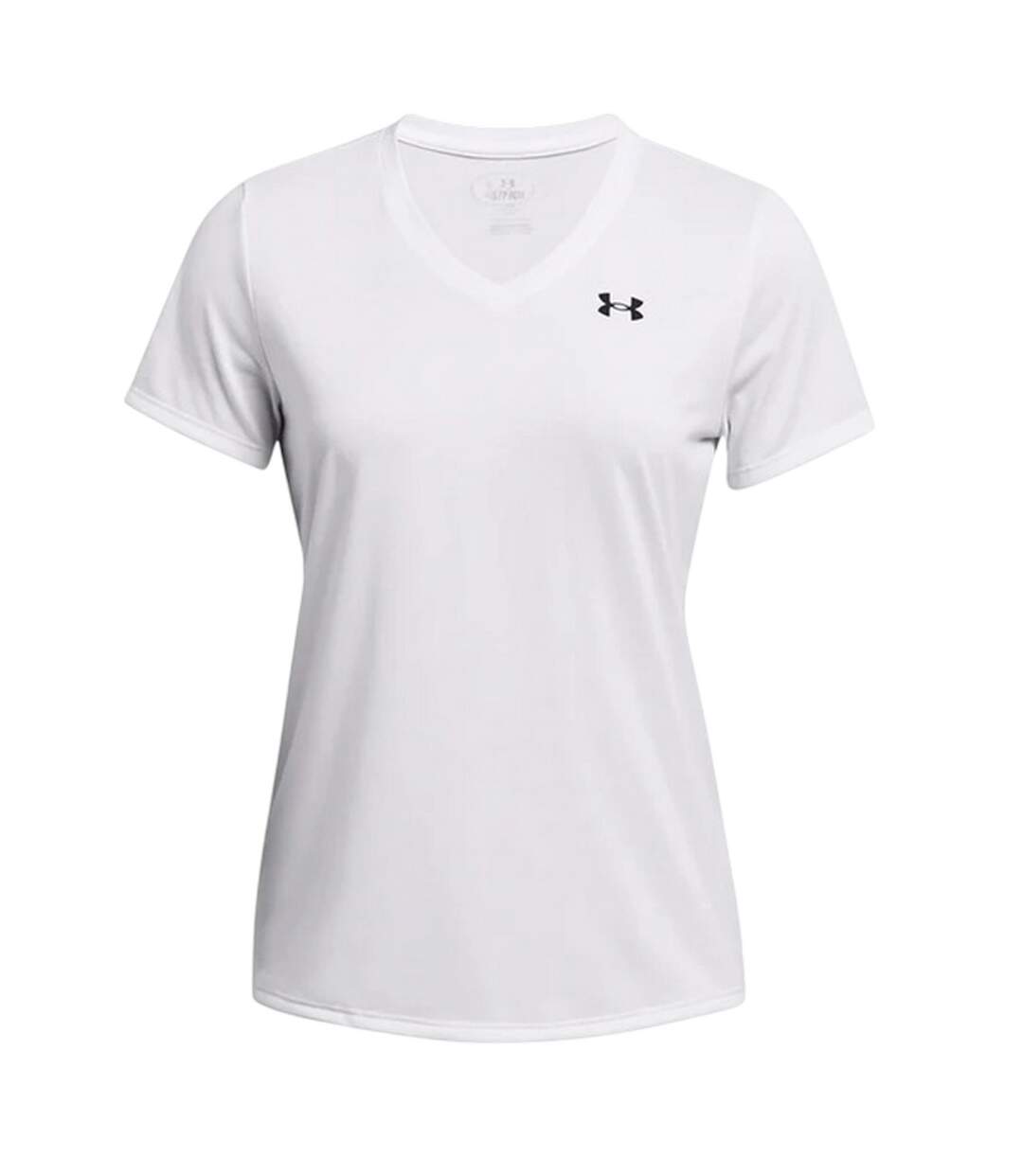 Womens/ladies V Neck T-shirt White Under Armour-2