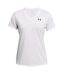 Womens/ladies V Neck T-shirt White Under Armour-2