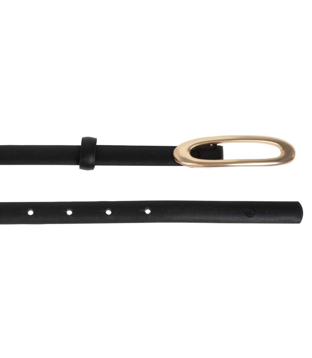 Isotoner Ceinture femme synthétique avec plaque arrondie-2