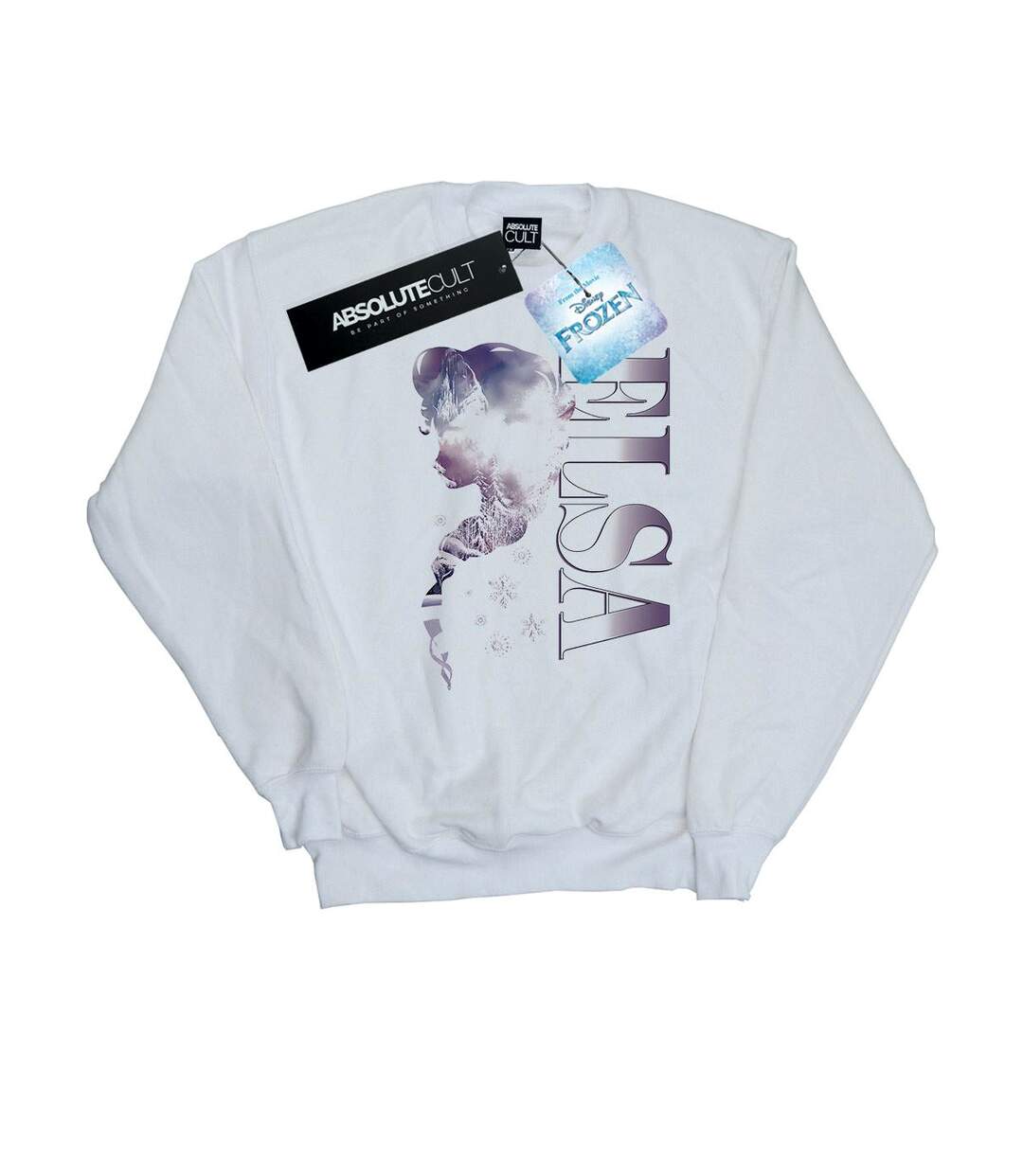 Disney - Sweat FROZEN ICE KINGDOM SILHOUETTE - Femme (Blanc) - UTBI19090-1
