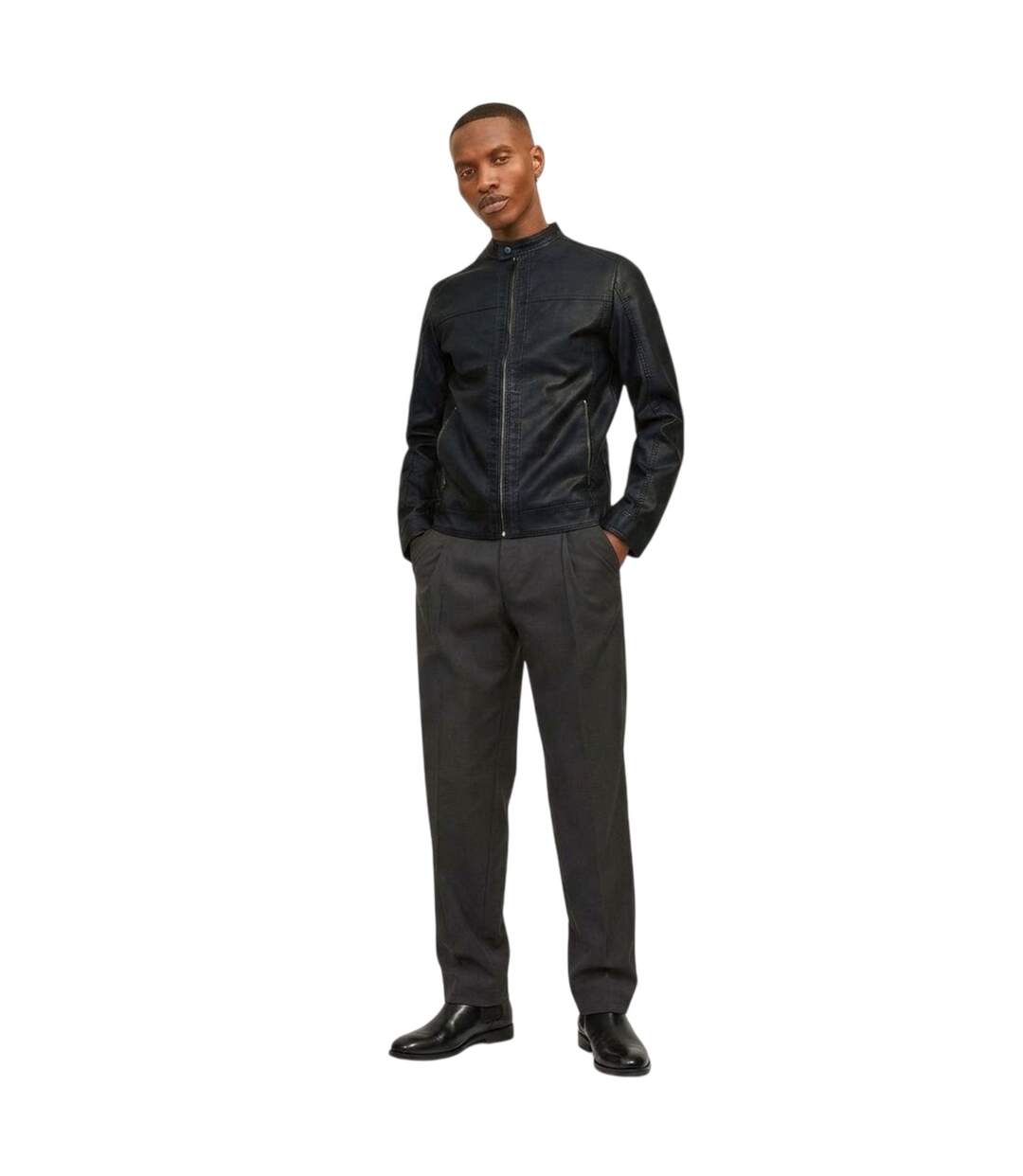 Veste Motif/style Poche Warner Homme Noir Jack And Jones-1