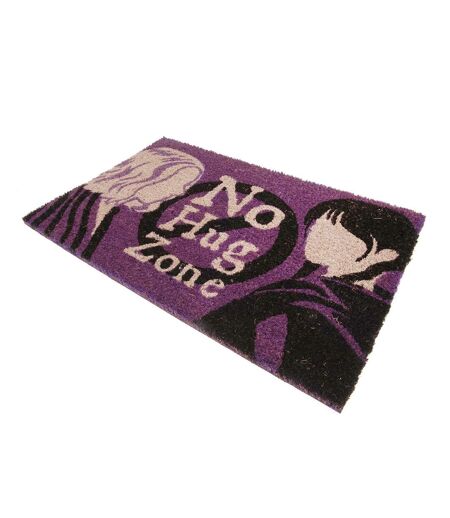 Wednesday - Paillasson NO HUG ZONE (Violet / Noir) (Taille unique) - UTTA10850