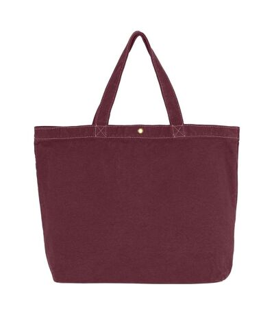 Grand sac cabas en toile - CA-4631 LCS - rouge bordeaux tawny