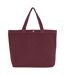 Grand sac cabas en toile - CA-4631 LCS - rouge bordeaux tawny