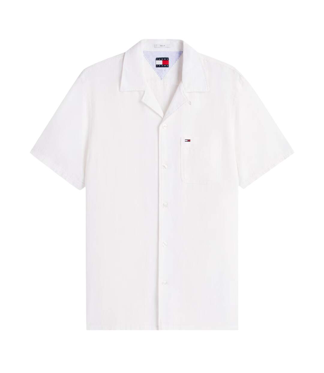 Chemise Manches Courtes Homme Écru Tommy Jeans-2