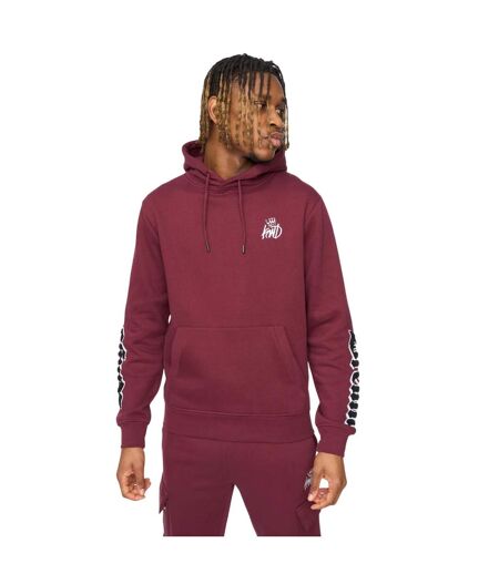 Mens Sleevely Fleece Hoodie Burgundy Kings Will Dream