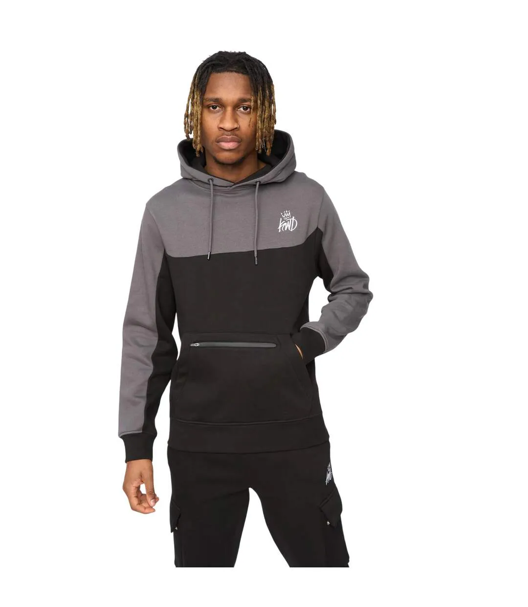 Mens Techy Hoodie Black Asphalt Kings Will Dream-2