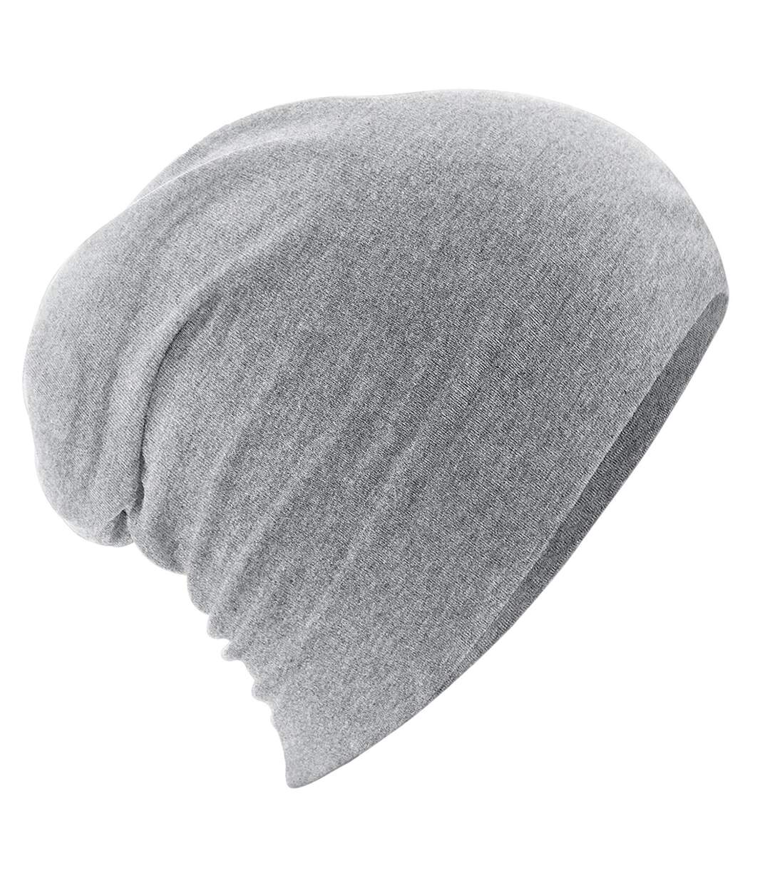 Bonnet Mou Hemsedal Adulte Gris Chiné Beechfield-1