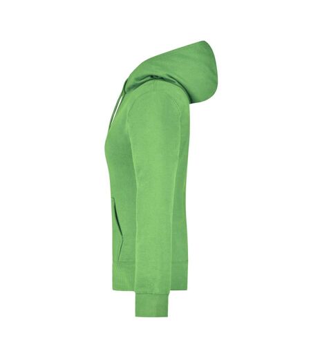 Sweat À Capuche Femme Vert Citron James And Nicholson