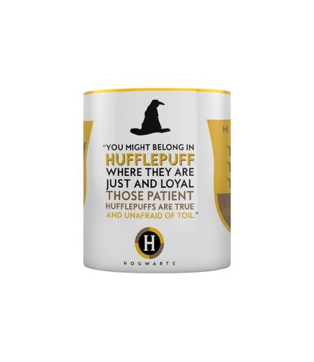 Harry Potter Hufflepuff House Pride Inner Two Tone Mug (Yellow/White/Black) (One Size) - UTPM3872