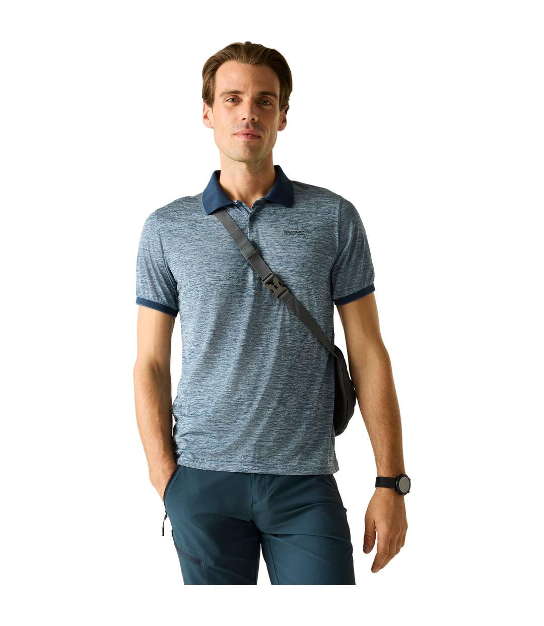 Mens Remex Ii Jersey Polo Shirt China Blue Regatta-1