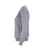 Womens/ladies oakville v neck sweatshirt grey melange Cutter & Buck-3