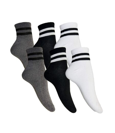 Simply Essentials Womens/Ladies Cropped Ankle Socks (Pack Of 6) () - UTUT1557