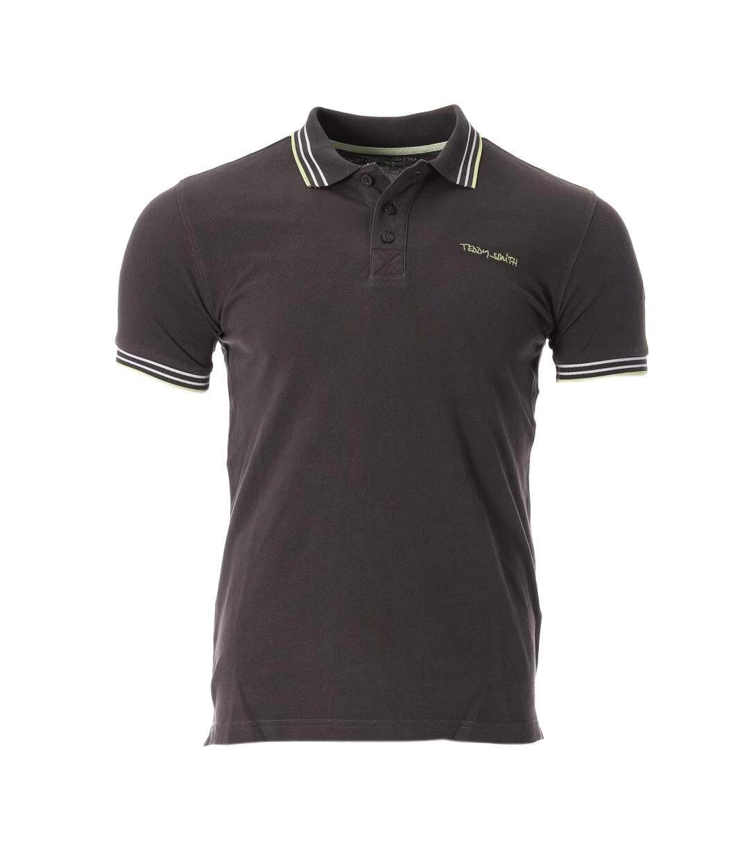 Polo gris/vert homme teddy smith pasian - s-1