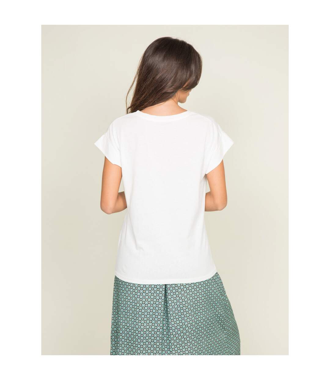 T-shirt col rond message FIBES - Dona X Lisa-2