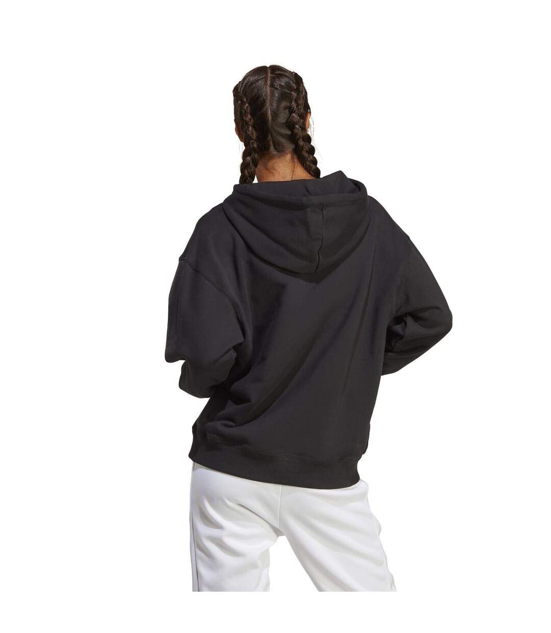 Sweat À Capuche Avec Cordons Badge Of Sport Femme Noir Blanc Adidas-3