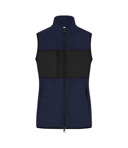 Veste Sans Manches Femme Bleu Marine Noir James And Nicholson