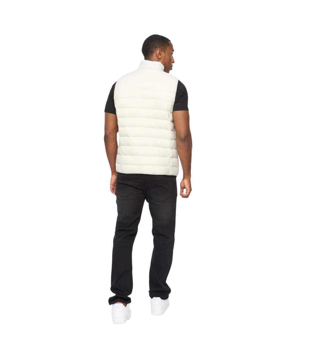 Mens Gattering Mve Quilted Gilet Putty Crosshatch-3