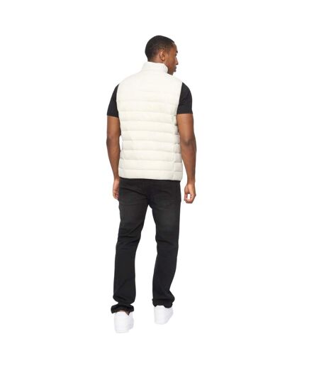 Mens Gattering Mve Quilted Gilet Putty Crosshatch